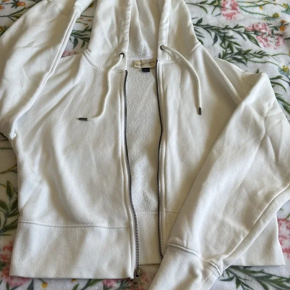 Brand new white zip up hoodie - Picture 3 of 4